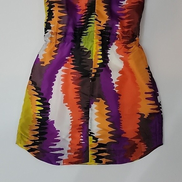 TRINA TURK Wavelengths Colorful Silk Halter Dress size 2 - Picture 6 of 9